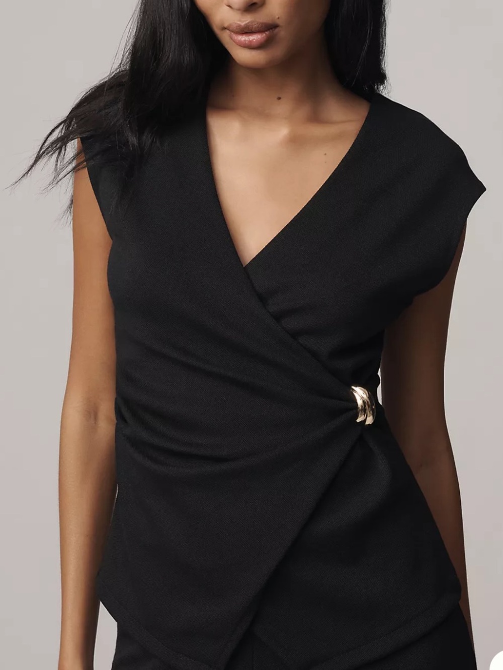 Maeve Hardware Wrap Top